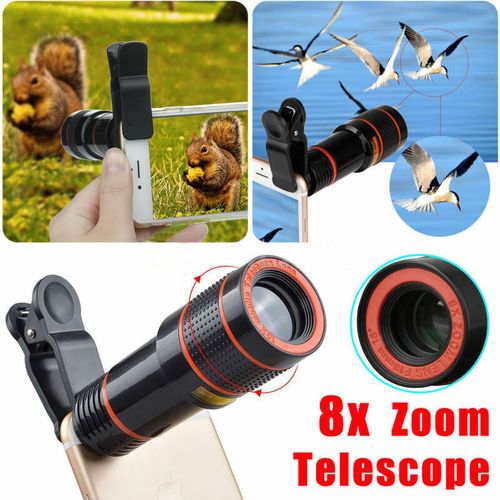 8X objectif de caméra télescope Zoom pour iPhone Samsung HTC Huawei LG Sony
 Fiche Technique et Prix au Maroc