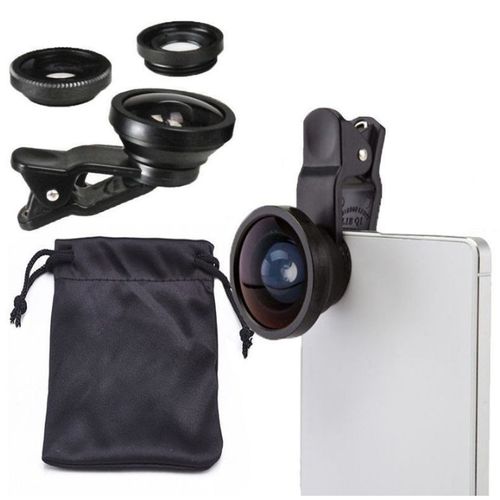 3 Lentiles de smartphone camera pour les effets de photographe ( Grand Angle, Macro, Fisheye )
 Fiche Technique et Prix au Maroc