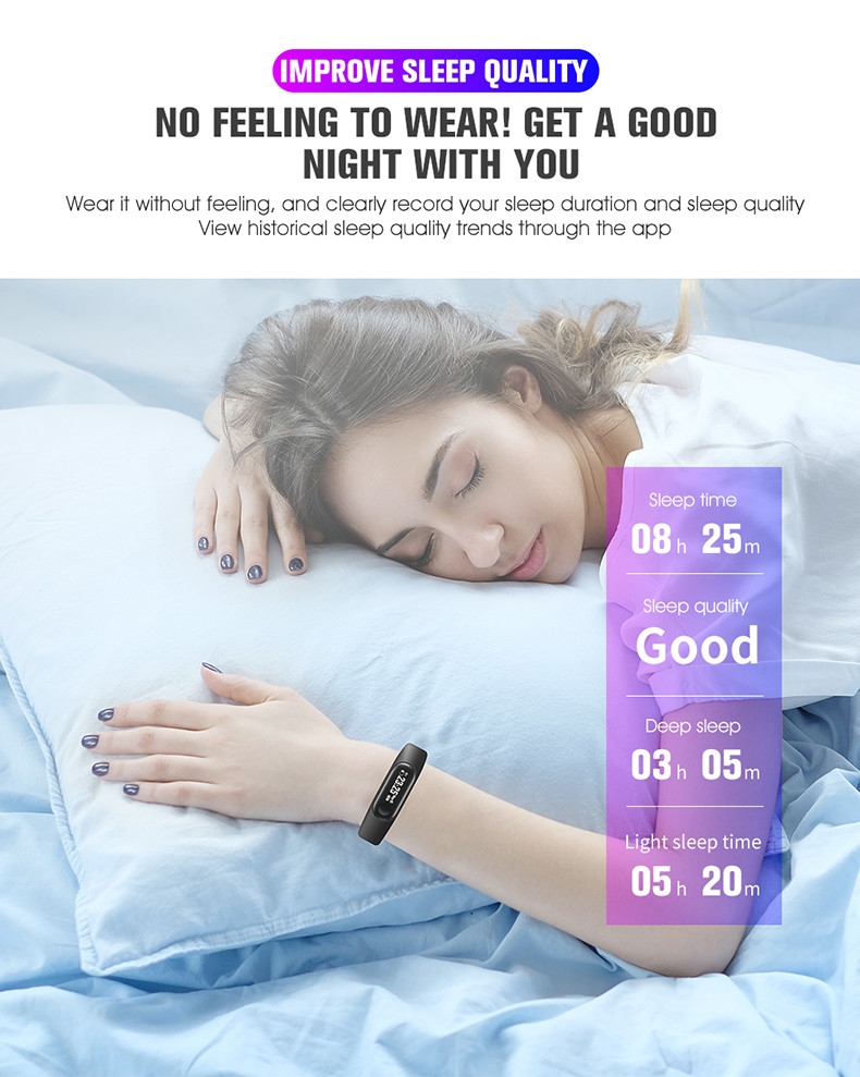 Heart rate blood pressure monitor fitness tracker band watch m3 smart bracelet