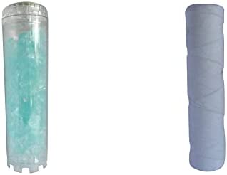 AQUAWATER - 104991 - Cartouche anticalcaire et anticorrosion & 104975 - Cartouche filtrante anti-sédiments bobinée 20 microns - Pout bol de taille standard 9"3/4, pour filtrer les impuretés de l'eau Avis, Fiche Technique et Prix au Maroc