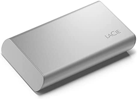 LaCie Portable SSD, 2 To, SSD externe, USB-C, USB 3.2 de 2e génération, vitesses pouvant atteindre 1 050 Mo/s, Moon Silver, pour Mac, PC et iPad, avec les services Rescue (STKS2000400) Fiche Technique et Prix au Maroc