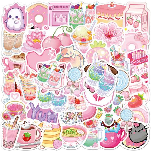 25 Cute Drink Anime Stickers Aesthetic Kawaii Laptop Guitar Luggage Fridge Phone Graffiti Sticker Decal Kid Classic Toys
 Fiche Technique et Prix au Maroc