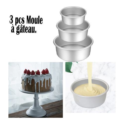 3 Moule à gâteau creux en mousseline de soie moule à gâteau
 Fiche Technique et Prix au Maroc