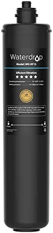 Waterdrop Cartouche filtrante de rechange RF15 pour filtre à eau sous évier 15UA/15UB/15UC, réduit le plomb, le chlore, le mauvais goût et les odeurs, certifié NSF/ANSI 42, haute capacité de 19 carats Avis, Fiche Technique et Prix au Maroc