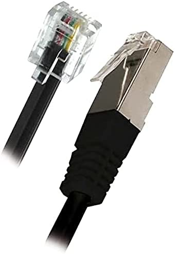 APM 570845 - Cordon Adsl Rj11/Rj45 Connecteurs Mâle/Mâle Noir - 5M de longueur - Cordon doux et flexible pour relier à un boîtier ou un modem ADSL Avis, Fiche Technique et Prix au Maroc