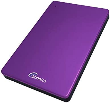 Sonnics 500GB Type C USB 3.1 Externes Portable Durs Disques pour Fenêtres PC, Mac, Smart TV, Xbox One/Série X & PS4 /PS5, Mauve Fiche Technique et Prix au Maroc