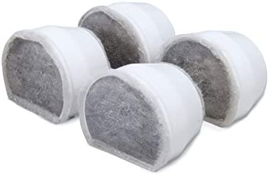 PetSafe - Filtre au Charbon de Rechange pour Fontaine à eau pour animaux Drinkwell en Céramique Avalon et Pagoda, 7,5 – 3,7 – 1,8 Litres, Bord de ruisseau /de mer, matériel naturel et sûr, Pack de 4 Avis, Fiche Technique et Prix au Maroc