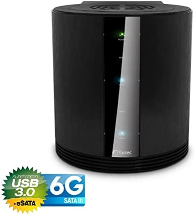Fantec SQ-35u3e 6G 4 Voies Boîtier de Disque Dur Externe, 8,89 cm (3,5 Pouces) Noir Fiche Technique et Prix au Maroc