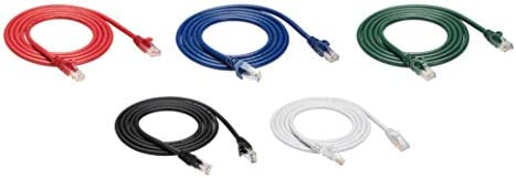 Amazon Basics Câble Ethernet Cat 6, Protégé Contre les Plis, Noir/rouge/bleu/blanc/vert, 152 cm, 5 Pièces Avis, Fiche Technique et Prix au Maroc