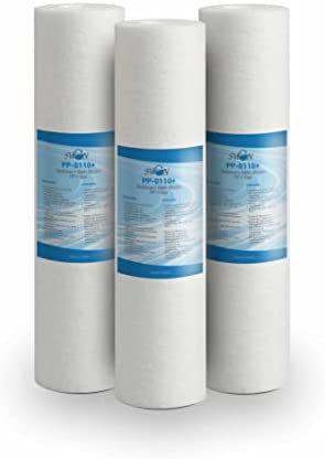 Bellerofonte Filtre sédiments 10 pouces 1 micron Ultrafiltration en polypropylène. Élimine le sable, le limon, les particules de rouille et les impuretés en suspension jusqu'à 1 microns 3 pièces Avis, Fiche Technique et Prix au Maroc