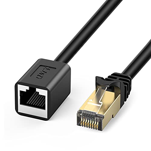 J&D Cat 6 Rallonge Ethernet RJ45 Réseau Câble Extension, RJ45 Mâle à Femelle Extension Ethernet – Supporter Standards Cat6 / Cat5e / Cat5, Compatible avec PS5 PS4 PC Routeur Modem Switch, 1.8 Meter Avis, Fiche Technique et Prix au Maroc