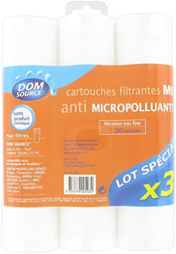 COMAP Cartouches de filtration 20 microns, Set de 3 Pièces - S900503 Avis, Fiche Technique et Prix au Maroc