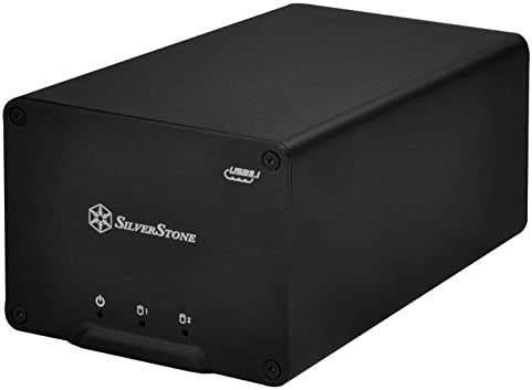 SilverStone SST-DS223 - Boîtier disque dur externe USB 3.1 Gen2 avec 2 baies de stockage, pour HDD ou SSD 2.5 pouces, noir Fiche Technique et Prix au Maroc
