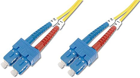 Câble patch DIGITUS LWL OS2 - 1 m câble fibre optique SC vers SC - LSZH - Duplex monomode 09/125µ - 10 GBit/s - jaune Avis, Fiche Technique et Prix au Maroc