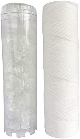 AQUAWATER - 105008 - Kit standard - 1 filtrante bobinée 20 microns et 1 anticalcaire pour filtrer les impuretés contenues dans l’eau- Pour bol de taille standard 10" - Fabriqué en France Avis, Fiche Technique et Prix au Maroc