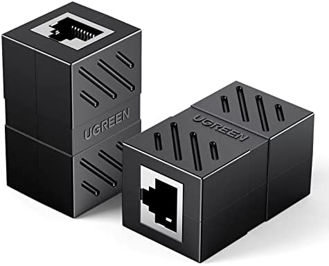 UGREEN Lot de 2 Coupleur RJ45 Blindé Prolongateur de Câble RJ45 Connecteur Ethernet 8P8C Réseau Adaptateur Femelle à Femelle Compatible avec Câble Ethernet Cat 8 Cat 7 Cat 6 Cat 5 Cat 5e, Noir Avis, Fiche Technique et Prix au Maroc