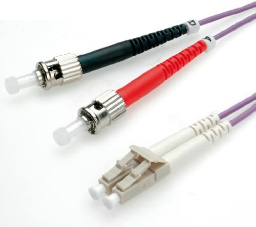 VALUE Cordon fibre optique ST-LC - câble FO - câble patch OM4 Duplex en violet - 0,5 m Avis, Fiche Technique et Prix au Maroc