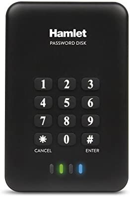 Hamlet HEXD25U3KK Boîtier pour Disque Dur 2,5" USB 3.0 Crypté Combinaison jusqu'à 12 Chiffres et sécurité AES256 bit Fiche Technique et Prix au Maroc