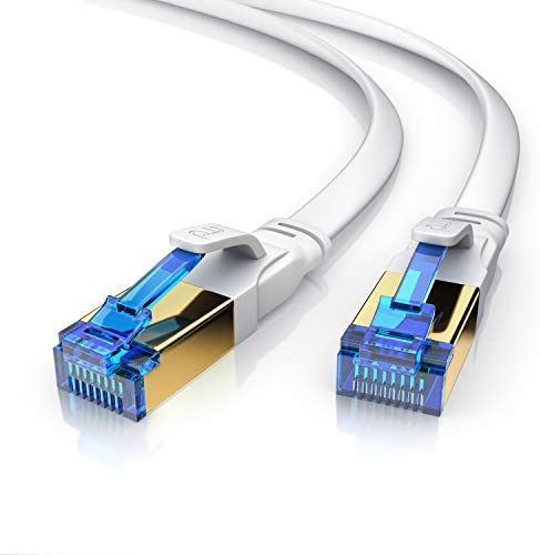 CSL – Câble réseau plat CAT 8.1 15 m 40 Gbits – Câble réseau LAN – Câble Ethernet CAT 8 Gigabit RJ45 – Vitesse de fibre optique – Câble plat – Câble de pose – Cat 6 Cat 7 Cat 8 15 m Avis, Fiche Technique et Prix au Maroc