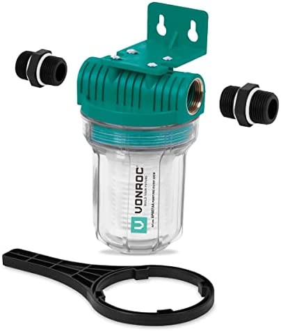 VONROC Préfiltre 12cm pour Pompes à Eau et installations hydrophores – 4000l/h Max. – 10bar – Filtre secondaire Universel Avis, Fiche Technique et Prix au Maroc