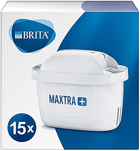 BRITA Lot de 15 cartouches de filtre à eau de rechange MAXTRA+ compatibles avec toutes les carafes BRITA - Réduit le chlore, le calcaire et les impuretés pour un bon goût Avis, Fiche Technique et Prix au Maroc