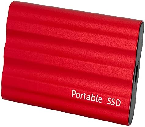 FXONCU Disque dur externe de 2 To Mémoire USB 3.0 externe portable mince HD pour Mac, PC, console de jeu, ordinateur portable, Smart TV (rouge-2 tb) Fiche Technique et Prix au Maroc