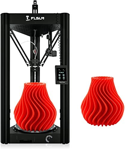 Nvlifa FLSUN SR Imprimante 3D - FDM Delta Imprimante 3D avec écran Tactile à Nivellement Automatique, Filament imprimante 3D pour 1,75 mm PLA Taille d'impression 260 x 260 x 300 mm Fiche Technique et Prix au Maroc