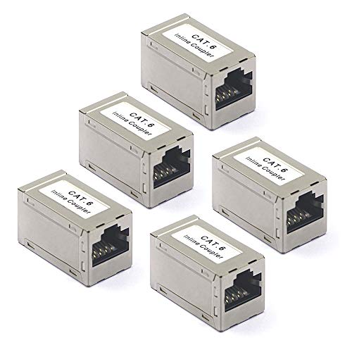 VCE Coupleur RJ45 Cat6 Lot de 5 Adaptateur Ethernet Réseau à Femelle Blindé pour Rallonge Câble Ethernet CAT6 CAT5 CAT5E Avis, Fiche Technique et Prix au Maroc