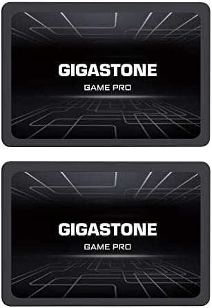 Gigastone 2To Game Pro SSD Interne, Lot de 2 Disques Dur SSD, 2.5〞SSD SATA III 6 Go/s. 3D NAND Flash, Haute Vitesse jusqu'à 540 Mo/s. pour PS4, PC, Laptop, Les Gamers et Les Professionnels Fiche Technique et Prix au Maroc