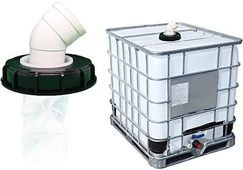 TINMAGI Filtre à Eau de Pluie en Nylon 163 mm,Filtre à Eau de Pluie pour Réservoir deau IBC, Lavable avec Couvercle pour réservoir d'eau de Pluie IBC DN75 45° Avis, Fiche Technique et Prix au Maroc