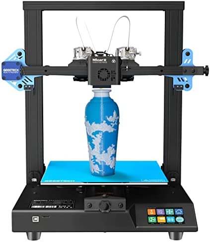 GEEETECH Mizar M Imprimante 3D Multi-Couleurs à Double extrudeuse,Pilotes Silencieux TMC2208,Volume d'impression 255X255X260mm,Double axe Z,Modèles de Groupe à Double tête Fiche Technique et Prix au Maroc