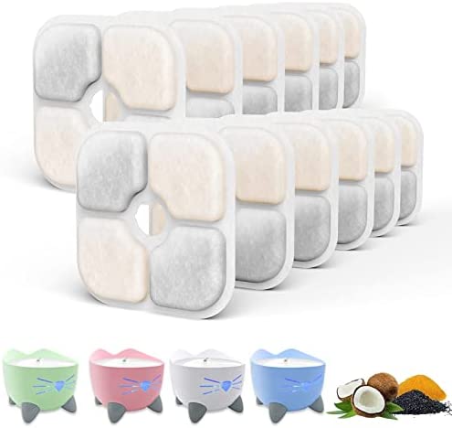 SAMANIJA 12 Paquets de filtres pour fontaines à Eau pour Chats, compatibles avec la Fontaine pour Animaux de Compagnie Catit PIXI. Gardez Votre Chat en Bonne santé et hydraté. Avis, Fiche Technique et Prix au Maroc