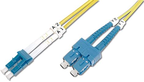 DIGITUS LWL câble patch OS2 - 2 m LC vers SC câble fibre optique - LSZH - Duplex monomode 09/125µ - 10 GBit/s - jaune Avis, Fiche Technique et Prix au Maroc