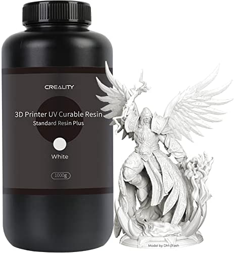 Creality Résine pour Imprimante 3D, Résine UV 405nm de Haute Précision Faible Odeur Durcissement Rapide, 1kg Résine Photopolymère Standard pour Impression 3D LCD, Blanc Fiche Technique et Prix au Maroc