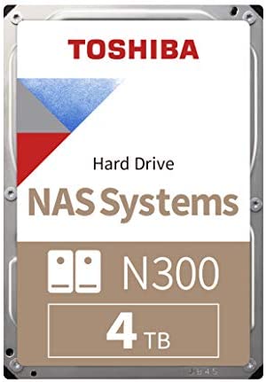 Toshiba 4TB N300 Internal Hard Drive – NAS 3.5 Inch SATA HDD Supports Up to 8 Drive Bays Designed for 24/7 NAS Systems, New Generation (HDWG480UZSVA) Fiche Technique et Prix au Maroc
