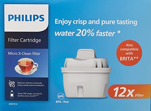 Philips Water Cartouche de filtre à eau, Paquet de 12, Compatible avec Brita et d'autres grandes marques Avis, Fiche Technique et Prix au Maroc