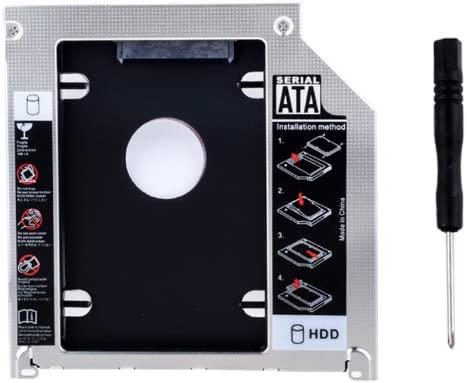 RGBS 2nd Disque Dur Plateau - Compatible avec Les disques durs de 2,5" 9,5mm SATA HDD SSD - 2ème Disque Dur Adaptateur pour Apple MacBook Pro Unibody 13" 15" 17" Super Drive Fiche Technique et Prix au Maroc