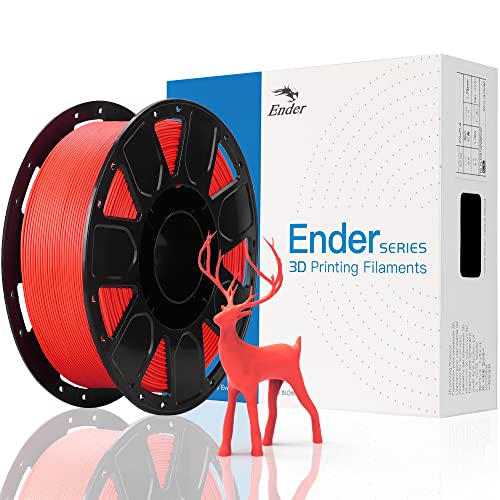 Officiel Ender Filament PLA de 1,75 mm pour imprimante 3D, bobine de 1 kg, matériaux d'impression 3D pour imprimantes 3D, rouge Fiche Technique et Prix au Maroc