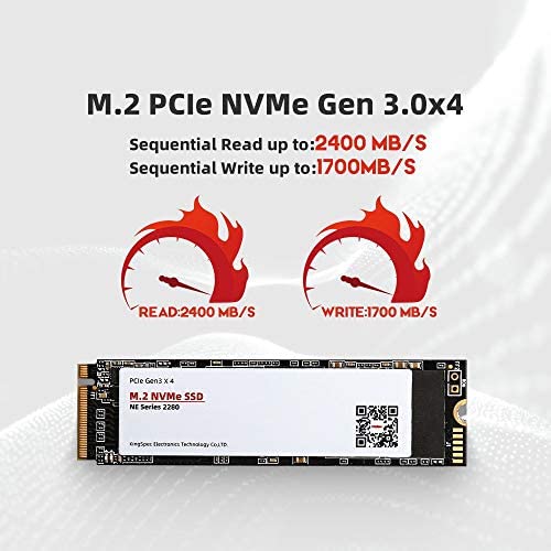 Logo Kingspec M.2 SSD 120 Go SSD 256 Go 512 Go 1 to 2 to Disque Dur M2 ssd M.2 NVMe SSD pcie Disque Dur Interne for Ordinateur Portable MSI de Bureau (SSD Capacity : 128GB) Fiche Technique et Prix au Maroc