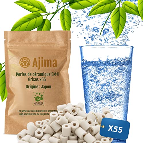 Ajima 55 Perles de Céramique Grises Filtre à Eau Naturel pour Carafe Bouilloire Gourde Lave Linge Solution Filtrante Ecologique Anti Calcaire Purification Eau Avis, Fiche Technique et Prix au Maroc
