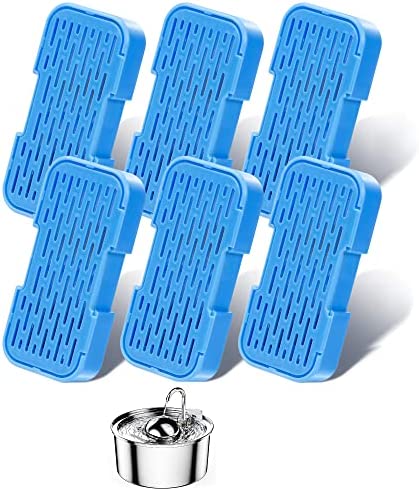 Filtres de Fontaine a Eau Chat, QIUOIO 6 Piece Filtres de Distributeur Eau Chat, Triple Filtration, Adaptés à la QIUOIO 3.2L Inoxydable Fontaine à Eau pour Chat(S3) Avis, Fiche Technique et Prix au Maroc