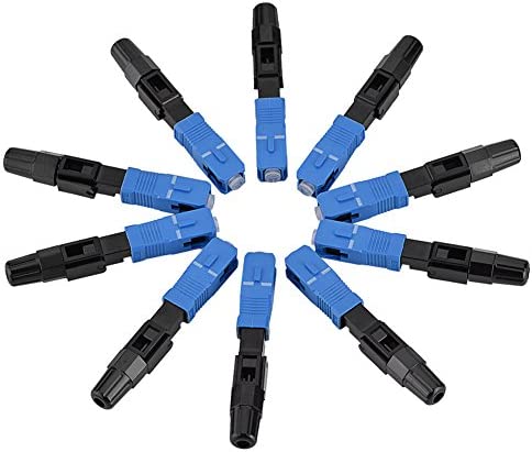 ASHATA 10 x Adaptateur Fibre Optique, Adaptateur 10pcs Fibre Optique FC/UPC Portable, connecteur Rapide Adaptateur Fibre Optique connecteur Rapide connecteur Rapide Fibre Optique pour FTTH/ODF/CATV Avis, Fiche Technique et Prix au Maroc