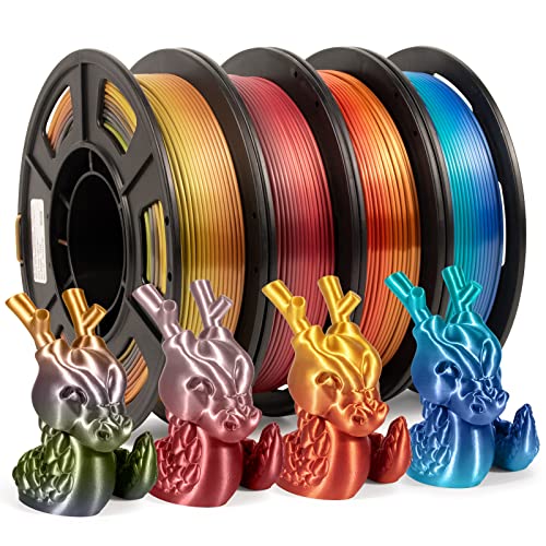 iSANMATE Filament PLA 1.75 Magique, Soie Couleurs Gradientes Bobine PLA Fil Imprimante 3D, Matériaux d'impression 3D en Filament 250g x 4 Rouleau Fiche Technique et Prix au Maroc
