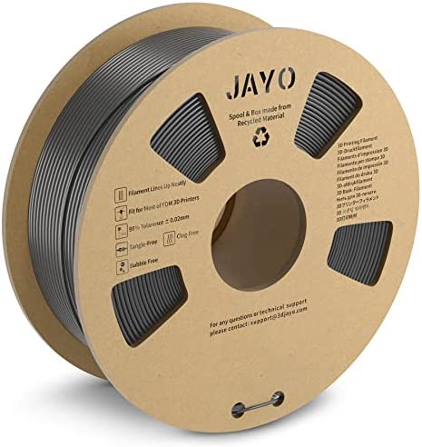 JAYO PLA+ Filament 1,75 mm, Filament pour imprimante 3D PLA Plus, Précision dimensionnelle +/- 0,02, Bobines de 1,1 kg, PLA+ Gris Fiche Technique et Prix au Maroc