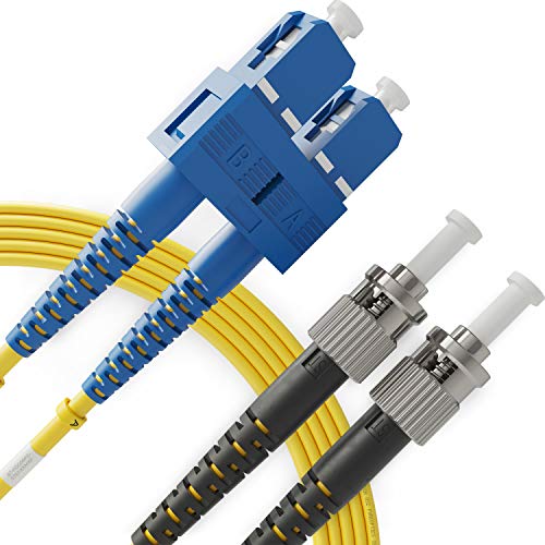 BEYONDTECH Jarretière Optique SC a ST OS2 Monomode Duplex (3 Mètres) - Cordon de Brassage Câble Fibre Optique UPC/UPC - 9/125 (LSZH) Avis, Fiche Technique et Prix au Maroc