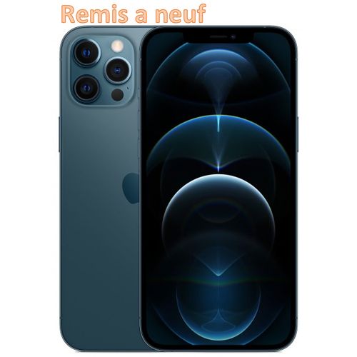 Apple iPhone 12 Pro Bleu - 256GB + 6GB - 6,1" - 85% Etat de Batterie - Remis à neuf
 Fiche Technique et Prix au Maroc