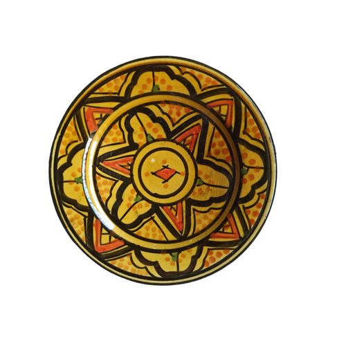 Assiette de poterie pour bols et tasse café plats traditionnels  16 cm
 Fiche Technique et Prix au Maroc