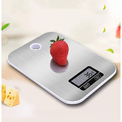 Balance numérique, Balance de cuisine Dessin Acier Inoxydable Max 5KG
 Fiche Technique et Prix au Maroc