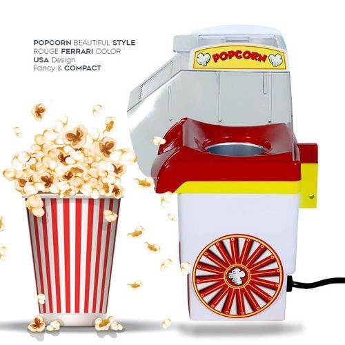 Bonomi Taunus Appareil à Pop-corn 1200W a air chaud sans huile Utilisation très facile
 Fiche Technique et Prix au Maroc