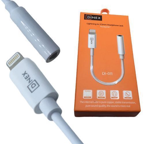 DINEX Adaptateur Lightning à 3 5mm, convertisseur de casque pour Iphone 12 11 Pro Xs Max 7 8, adaptateurs Audio Aux pour téléphone
 Fiche Technique et Prix au Maroc